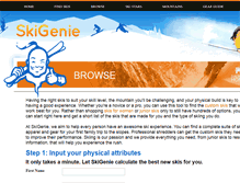 Tablet Screenshot of find-skis.skigenie.com